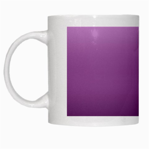 Purple Gradient Ombre White Mugs from ArtsNow.com Left