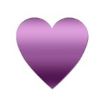 Purple Gradient Ombre Heart Magnet