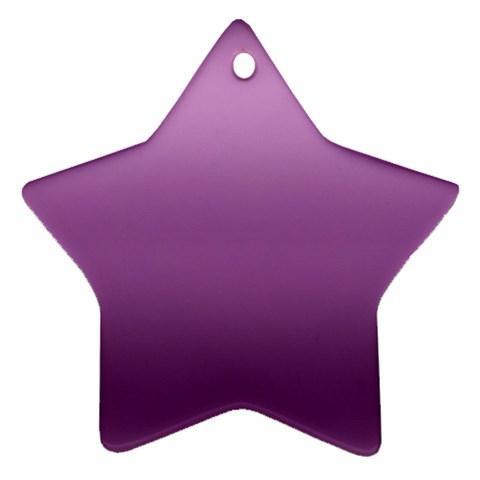 Purple Gradient Ombre Star Ornament (Two Sides) from ArtsNow.com Front