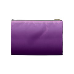 Purple Gradient Ombre Cosmetic Bag (Medium) from ArtsNow.com Back