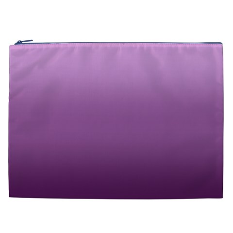 Purple Gradient Ombre Cosmetic Bag (XXL) from ArtsNow.com Front