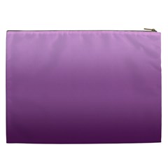 Purple Gradient Ombre Cosmetic Bag (XXL) from ArtsNow.com Back