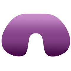 Purple Gradient Ombre Travel Neck Pillow from ArtsNow.com Front