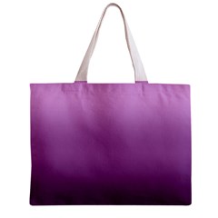 Purple Gradient Ombre Zipper Mini Tote Bag from ArtsNow.com Back