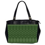 Boho Fern Green Pattern Oversize Office Handbag (2 Sides)