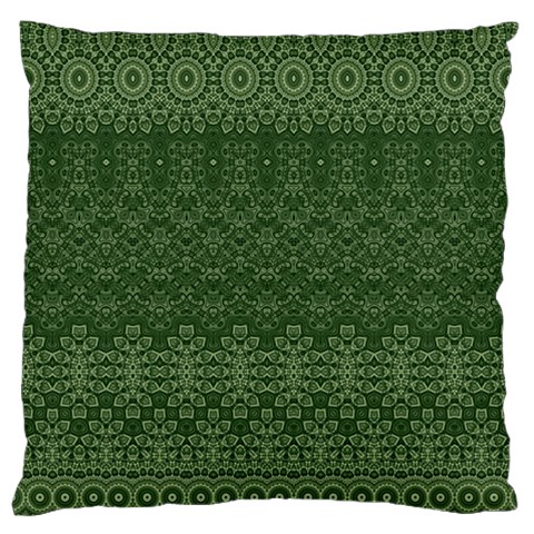 Boho Fern Green Pattern Large Cushion Case (One Side) from ArtsNow.com Front
