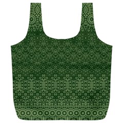 Boho Fern Green Pattern Full Print Recycle Bag (XL) from ArtsNow.com Back