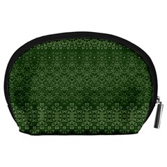 Boho Fern Green Pattern Accessory Pouch (Large) from ArtsNow.com Back