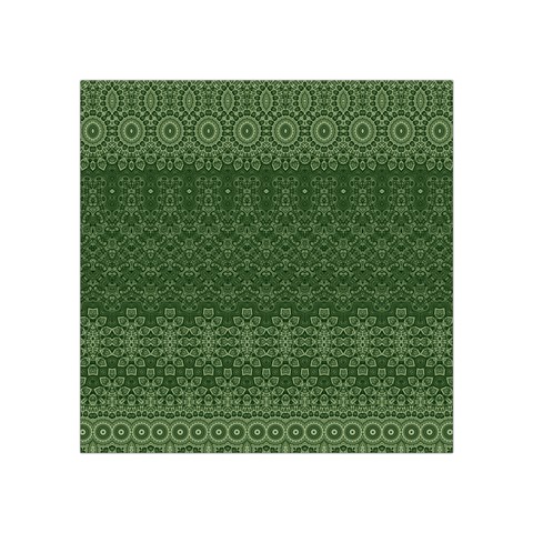 Boho Fern Green Pattern Square Tapestry (Small) from ArtsNow.com Front