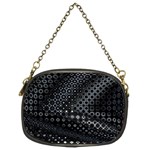 Black Abstract Pattern Chain Purse (Two Sides)