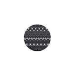 Boho Black and White Pattern 1  Mini Magnets