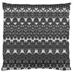 Boho Black and White Pattern Standard Flano Cushion Case (Two Sides)