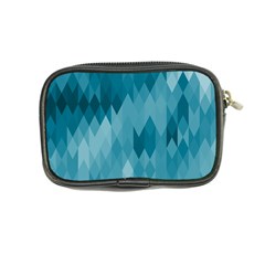 Cerulean Blue Geometric Patterns Coin Purse from ArtsNow.com Back