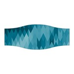 Cerulean Blue Geometric Patterns Stretchable Headband
