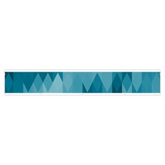 Cerulean Blue Geometric Patterns Makeup Case (Medium) from ArtsNow.com Zipper Front