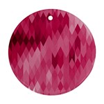 Blush Pink Geometric Pattern Ornament (Round)