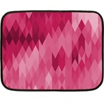Blush Pink Geometric Pattern Fleece Blanket (Mini)