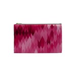 Blush Pink Geometric Pattern Cosmetic Bag (Small)