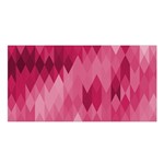 Blush Pink Geometric Pattern Satin Shawl