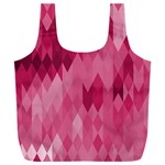 Blush Pink Geometric Pattern Full Print Recycle Bag (XXL)