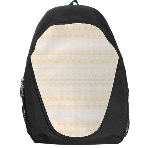 Boho Lemon Chiffon Pattern Backpack Bag from ArtsNow.com Front