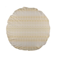 Boho Lemon Chiffon Pattern Standard 15  Premium Round Cushions from ArtsNow.com Front