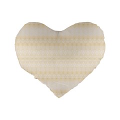 Boho Lemon Chiffon Pattern Standard 16  Premium Flano Heart Shape Cushions from ArtsNow.com Back