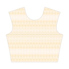 Boho Lemon Chiffon Pattern Cotton Crop Top from ArtsNow.com Front