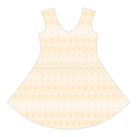 Boho Lemon Chiffon Pattern Short Sleeve V Front