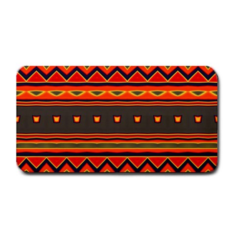 Boho Orange Tribal Pattern Medium Bar Mats from ArtsNow.com 16 x8.5  Bar Mat