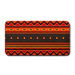 Boho Orange Tribal Pattern Medium Bar Mats
