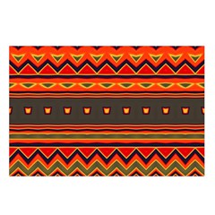Boho Orange Tribal Pattern Belt Pouch Bag (Small) from ArtsNow.com Loop