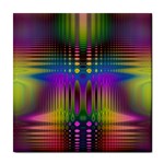 Abstract Psychedelic Pattern Tile Coaster