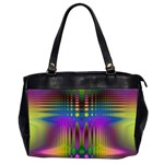 Abstract Psychedelic Pattern Oversize Office Handbag (2 Sides)