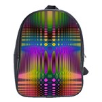 Abstract Psychedelic Pattern School Bag (XL)