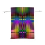 Abstract Psychedelic Pattern Lightweight Drawstring Pouch (L)