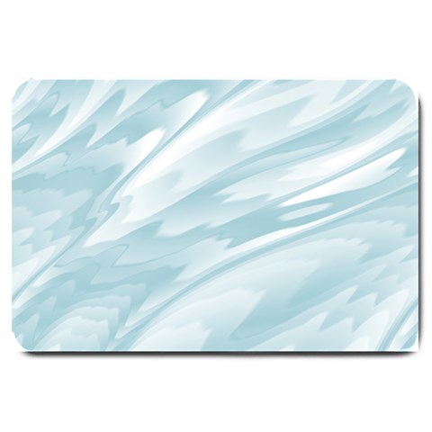 Light Blue Feathered Texture Large Doormat  from ArtsNow.com 30 x20  Door Mat