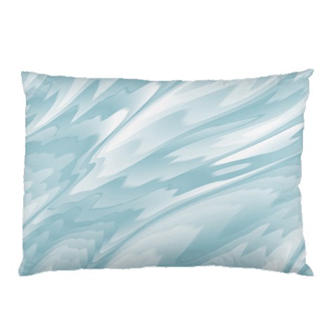 Light Blue Feathered Texture Pillow Case from ArtsNow.com 26.62 x18.9  Pillow Case