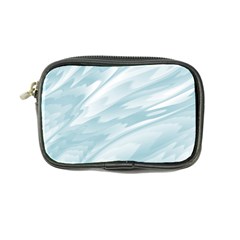 Light Blue Feathered Texture Coin Purse from ArtsNow.com Front