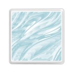 Light Blue Feathered Texture Memory Card Reader (Square)