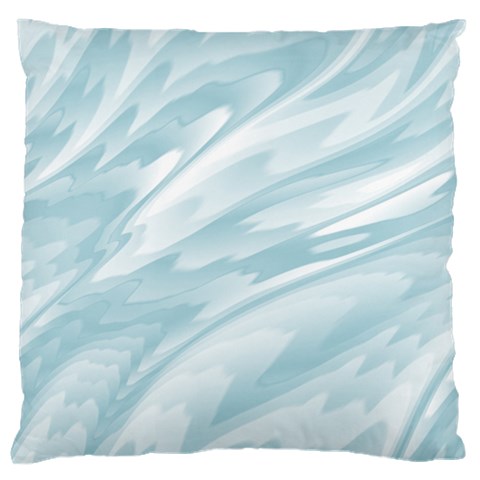 Light Blue Feathered Texture Large Flano Cushion Case (Two Sides) from ArtsNow.com Front