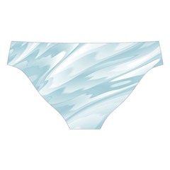 Light Blue Feathered Texture Cross Back Hipster Bikini Set from ArtsNow.com Back Under