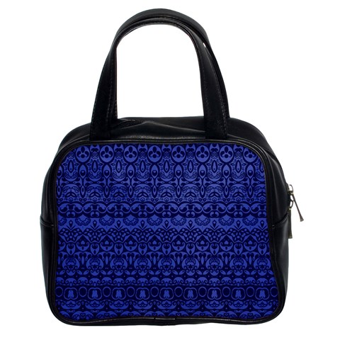 Boho Navy Blue  Classic Handbag (Two Sides) from ArtsNow.com Front