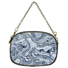 Faded Blue Abstract Art Chain Purse (Two Sides) from ArtsNow.com Front