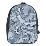 Faded Blue Abstract Art School Bag (Large)