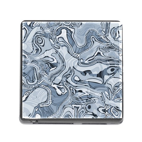 Faded Blue Abstract Art Memory Card Reader (Square 5 Slot) from ArtsNow.com Front