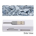 Faded Blue Abstract Art Memory Card Reader (Stick)