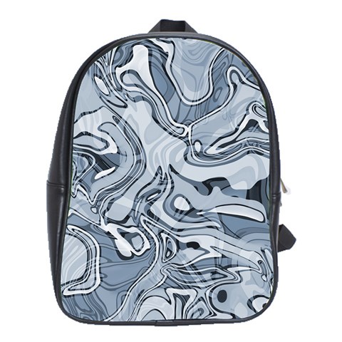 Faded Blue Abstract Art School Bag (XL) from ArtsNow.com Front