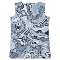 Faded Blue Abstract Art Women s Basketball Tank Top from ArtsNow.com Back