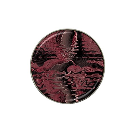 Red Black Abstract Art Hat Clip Ball Marker (4 pack) from ArtsNow.com Front